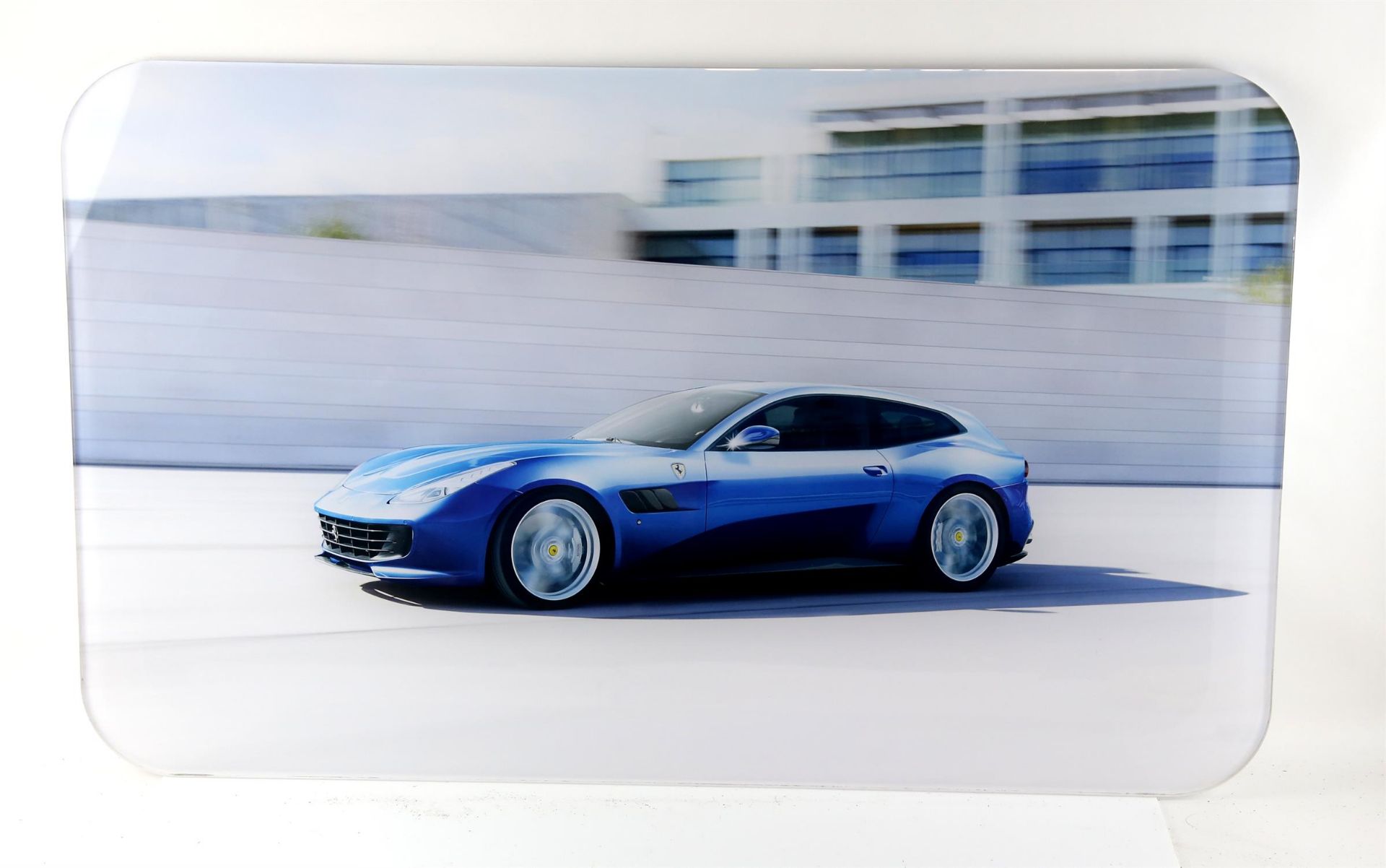 Four large Maranello dealership artwork pieces - includes Ferrari California, Ferrari FF & two - Image 2 of 5