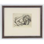 AMENDED ESTIMATE Llewellyn Petley-Jones (1908-1986). Portrait of a Reclining Nude. Etching,