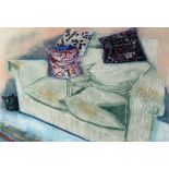 Richard Bawden (b.1936). ‘Hattie’s Sofa’. Etching in colours. Limited edition 8/85.