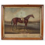 After Charles Hunt (1803-1877). ‘Foxhall, Winner of the Cesarewitch Stakes 1881’. Aquatint.