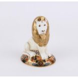 Royal Crown Derby paperweight, The Heraldic Lion, from the Heraldic Beasts series PROVENANCE; A