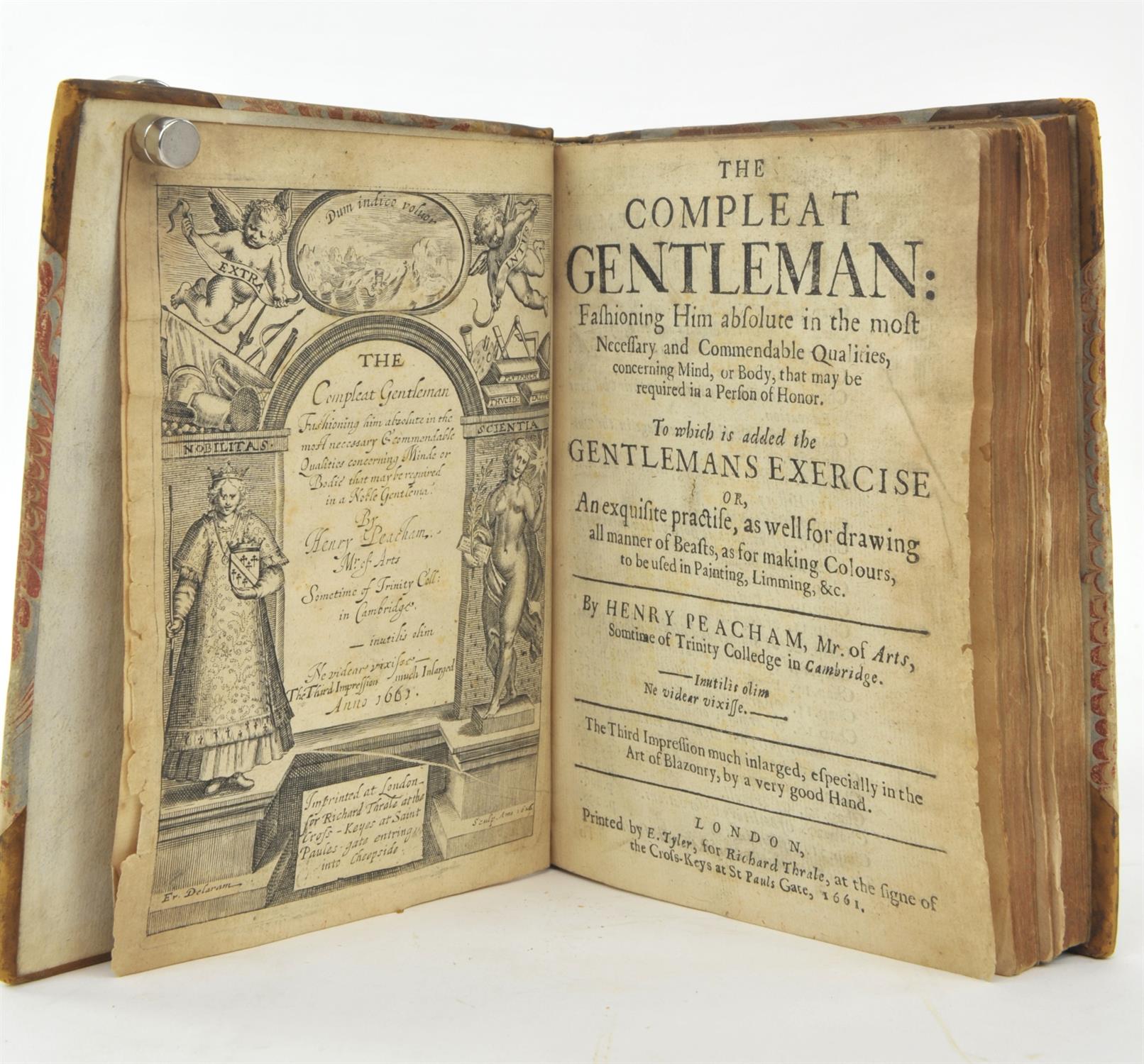 Henry Peacham, 'The Compleat Gentleman' (London: E. Tyler, 1661), 'the third impression, - Image 4 of 6