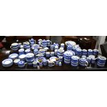 Collection of approx. 68 pieces of T. G. Green Cornishware with green back stamps to include 16