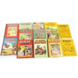 Collection of Rupert books by Mary Tourtel, to include 'Rupert and his Pet Monkey',