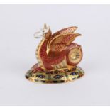 Royal Crown Derby paperweight, The Wessex Wyvern, inscribed "this is the fourth in the series