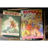 Large collection of approximately 40 Rupert annuals, 1950s-1980s. (1 box)