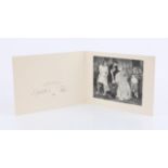 H.M Queen Elizabeth II and H.R.H Prince Philip. Christmas greetings card from 1964 signed by both