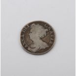 Queen Anne silver shilling coin 1711