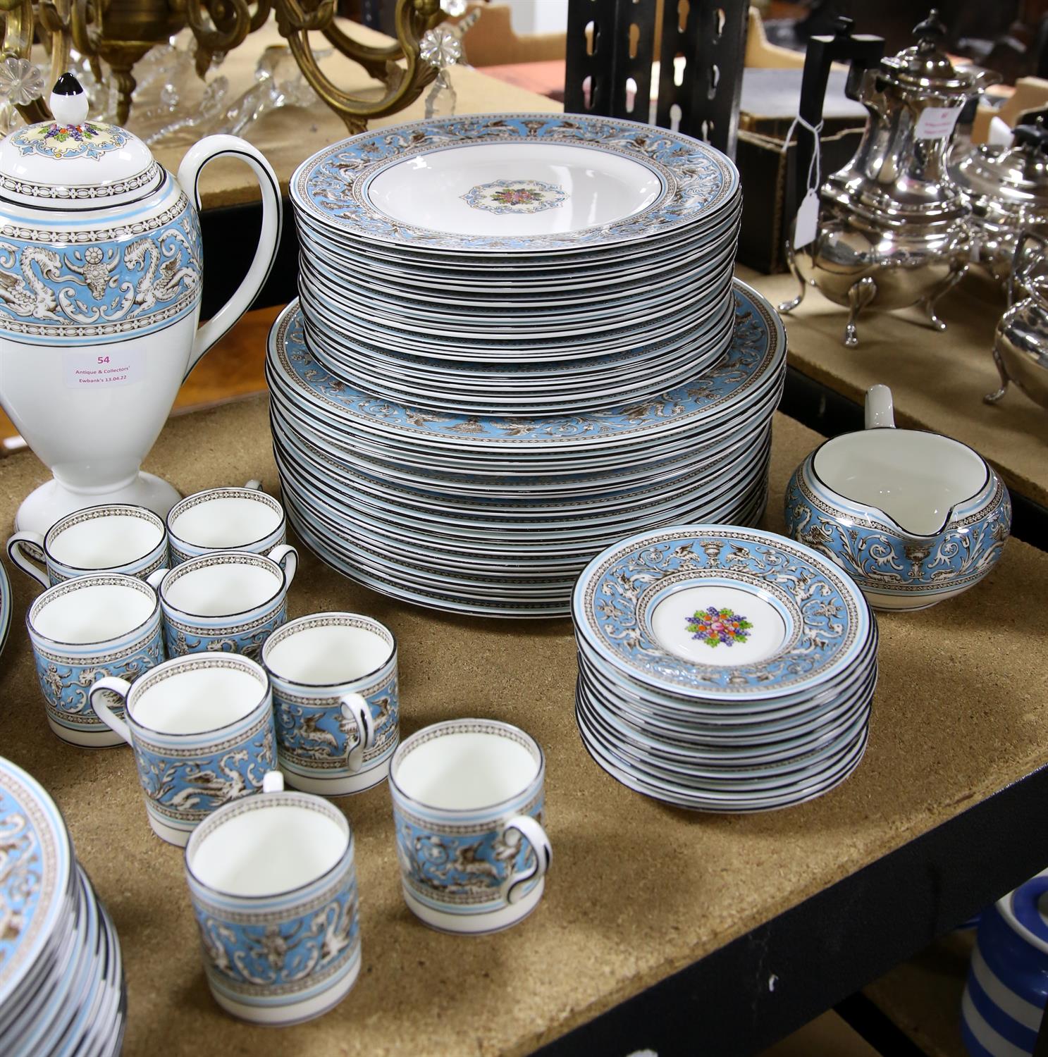 Wedgwood Florentine pattern part coffee and dinner service, including eight coffee cans, - Image 2 of 3