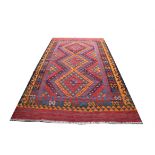 South West Persian Qashgai Kilim rug, 345 x 200 cm