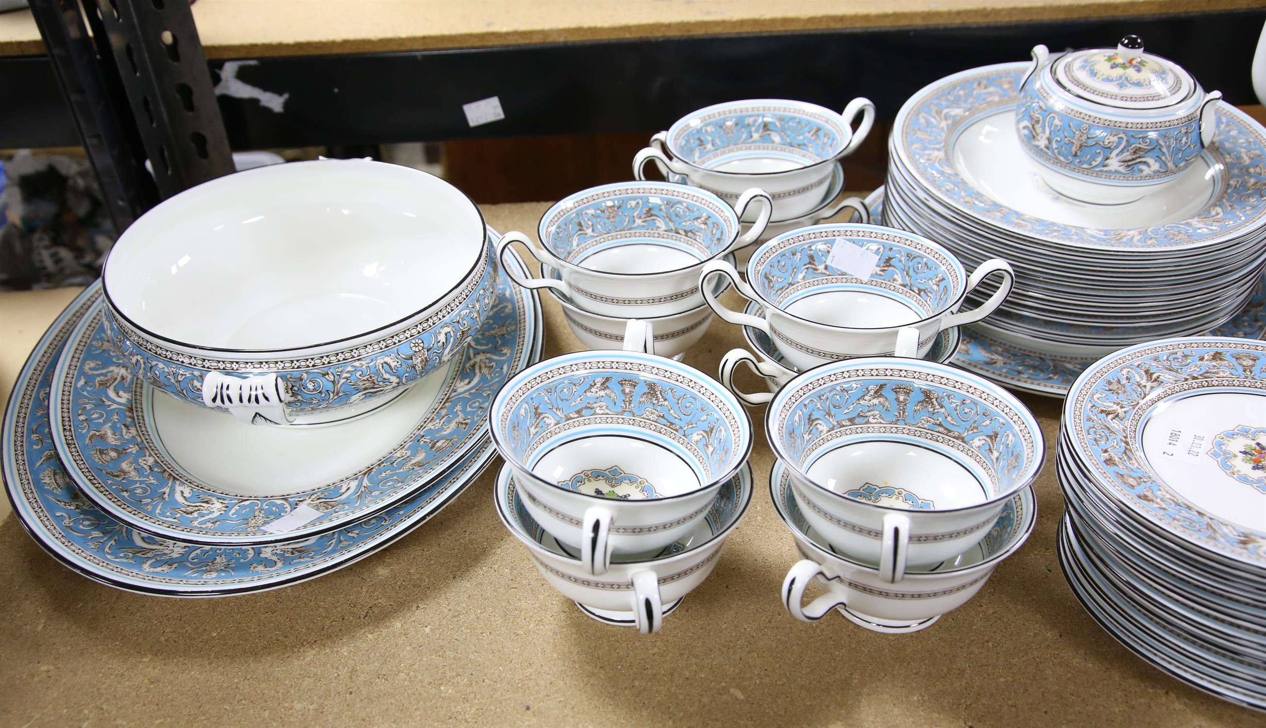 Wedgwood Florentine pattern part coffee and dinner service, including eight coffee cans, - Image 3 of 3