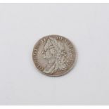 George II silver shilling coin 1758