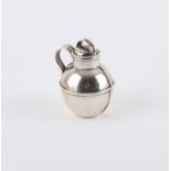 Novelty silver pepper pot in the form of a Guernsey milk churn Birmingham 1896