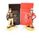 Ashmor Fine China for 'History in Porcelain' limited edition figure of A Pilot of United States 8th