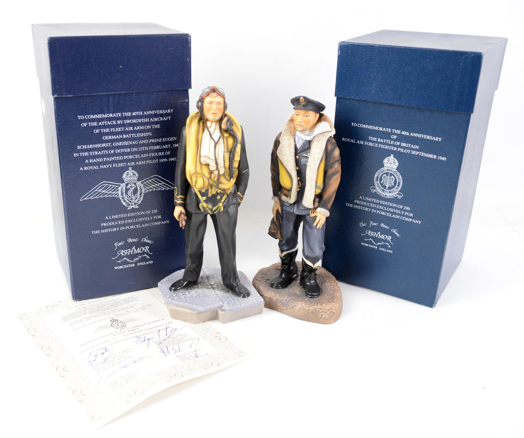 Ashmor Fine China for 'History in Porcelain' limited edition figure representing A Royal Navy Fleet