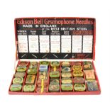 Collection of Edison Bell and other gramophone needles in original tins, some still sealed,