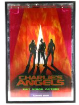 Charlies Angels (2000) British Quad film poster, special foil design, starring Cameron Diaz,