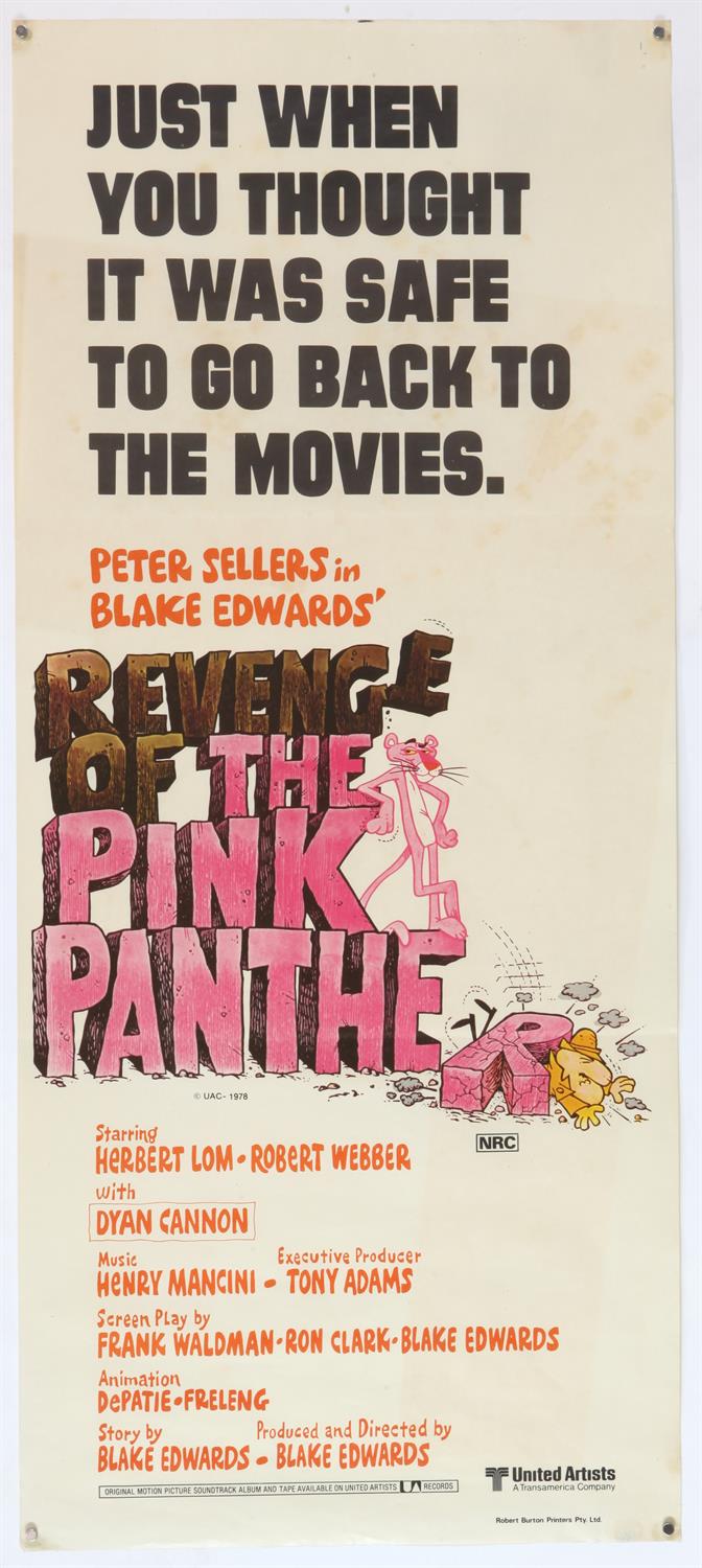 8 Australian Daybill film posters Revenge of the Pink Panther, Frenzy, Tommy, Laughter in the Dark,