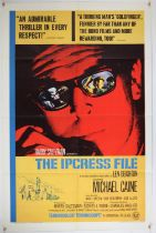 The Ipcress File (1965) US One Sheet film poster, starring Michael Caine, folded, 27 x 41 inches