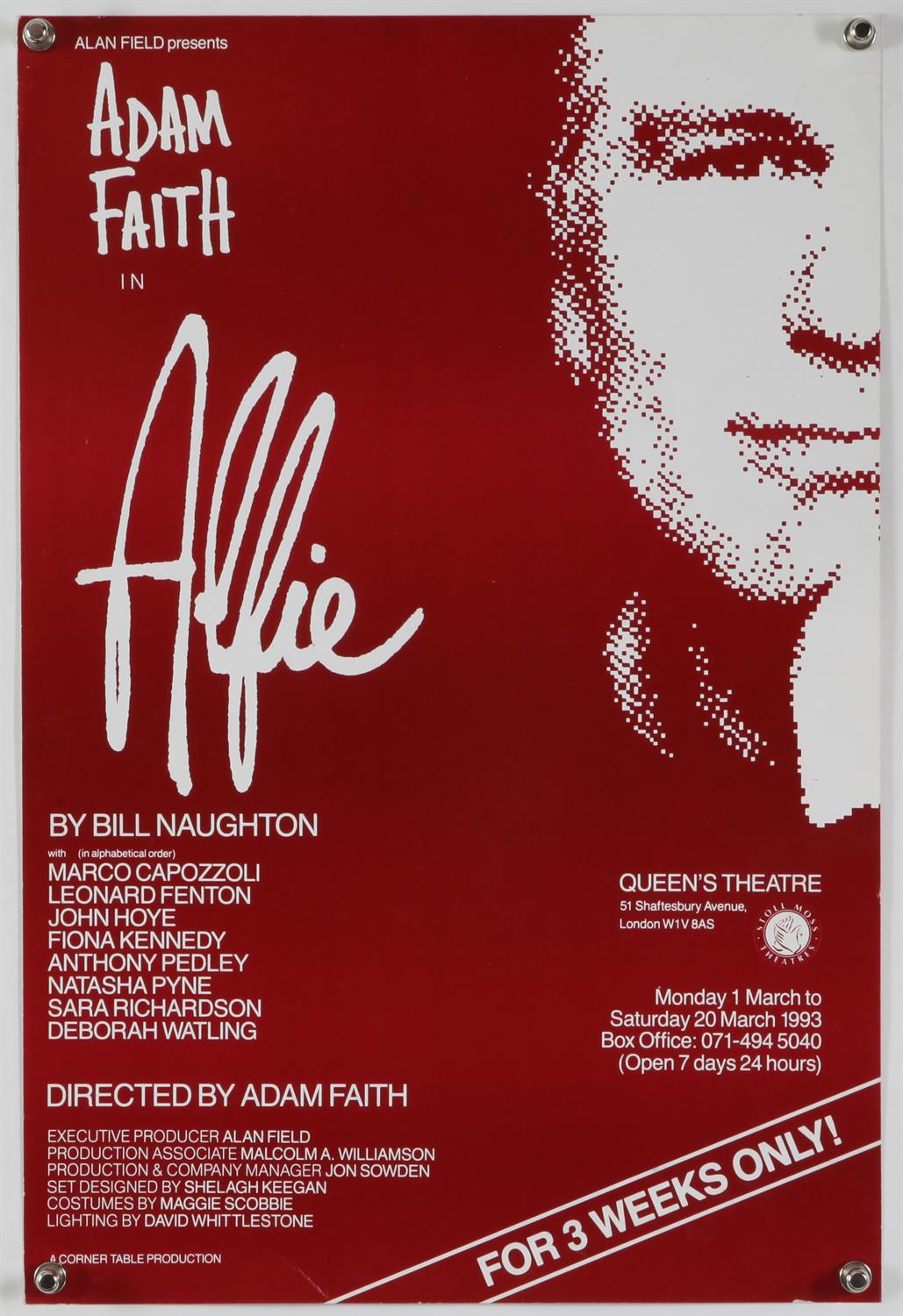 50+ London Theatre posters including Alfie, The Mousetrap, A Midsummer's Night Dream, Macbeth,