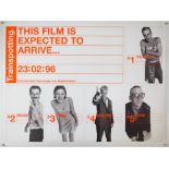 Trainspotting (1995) Advance British Quad film poster, starring Ewan McGregor, rolled,