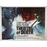 Theatre of Death (1967) British Quad film poster, horror starring Christopher Lee,