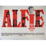 Alfie (1966) British Quad film poster, starring Michael Caine and Shelley Winters, folded,