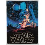 Star Wars (1977) Original Commercial poster with artwork by the Hildebrandt brothers, rolled,