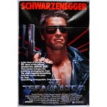 The Terminator (1984) US One Sheet film poster, starring Arnold Schwarzenegger, folded,
