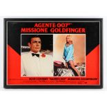 James Bond Goldfinger (1980's) Italian photobusta film poster, starring Sean Connery,
