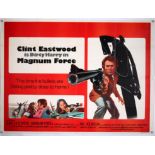 Magnum Force (1973) British Quad film poster, starring Clint Eastwood as Harry Callaghan,