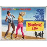 Wonderful Life (1964) British Quad film poster, starring Cliff Richard, folded, 30 x 40 inches.