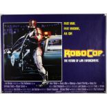 Robocop (1987) British Quad film poster, starring Peter Weller, Orion Pictures, released by Rank,