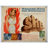 She (1965) Half Sheet film poster, starring Ursula Andress & Christopher Lee, Seven Arts - Hammer