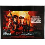 25 British Quad film posters including North Sea Hijack, Sudden Impact, Merry Christmas Mr.