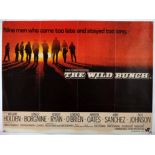 The Wild Bunch (1969) British Quad film poster, this being the first release poster for the classic