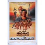 Mad Max Beyond Thunderdome (1985) US One Sheet film poster, starring Mel Gibson & Tina Turner,