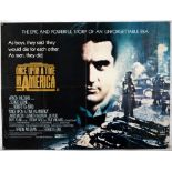 Once Upon A Time In America (1984) British Quad film poster, directed by Sergio Leone, folded,
