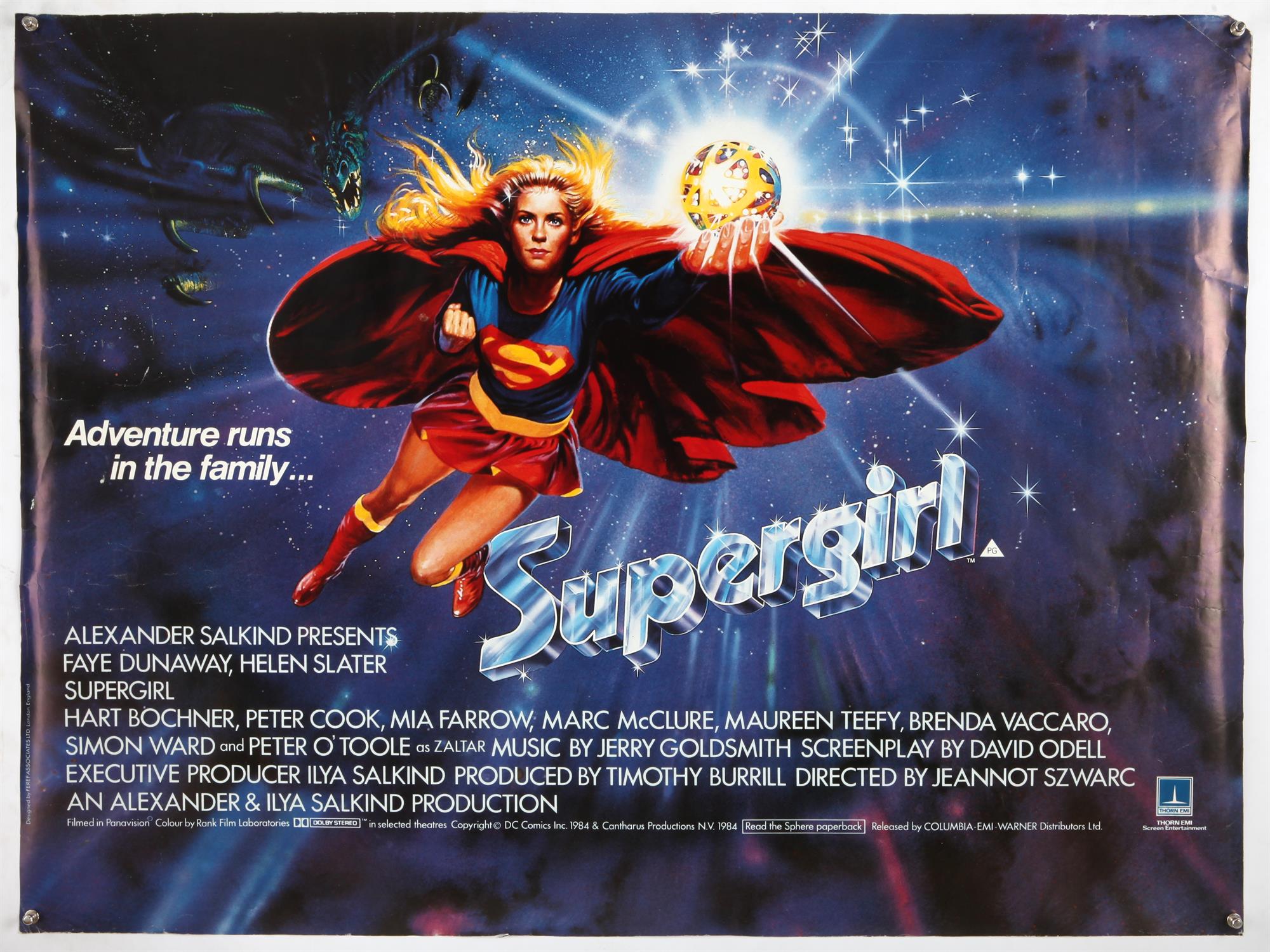 8 British Quad film posters, Supergirl, The Mission, Round Midnight, Bloodbath at the House of - Image 2 of 3