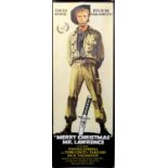 Merry Christmas Mr. Lawrence (1983) Door Panel film poster, starring David Bowie, rolled,