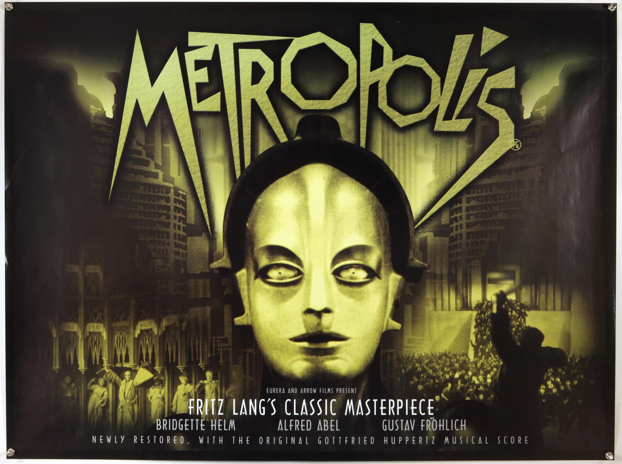 Metropolis (R-2003)British Quad film poster, directed by Fritz Lang, rolled, 30 x 40 inches.