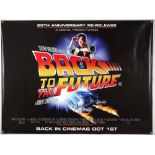 Back To The Future (2000) British Quad film poster, 25th Anniversary Release, starring Michael J.