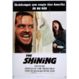 The Shining (1980) Swedish One Sheet film poster, Horror directed by Stanley Kubrick, folded,