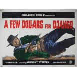 4 British Quad film posters including A Few Dollars For Django, A Few Hard Men, Eyes of Laura Mars