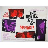 The Gentle Art Of Murder (1962) British Quad film poster, starring Pierre Brasseur,