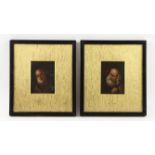 Nineteenth-century European School, pair of oil on panel depictions of Saint Philip and Saint John,