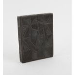 Benedict Carpenter (b.1975). 'Genealogical Object', cast bronze tile. 2009. 10 x 8cm.