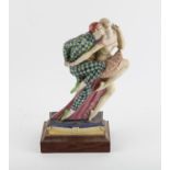 Joyce Bidder (1906-1999) Pas De Deux - figure of two dancers, ceramic, signed and dated 1932,