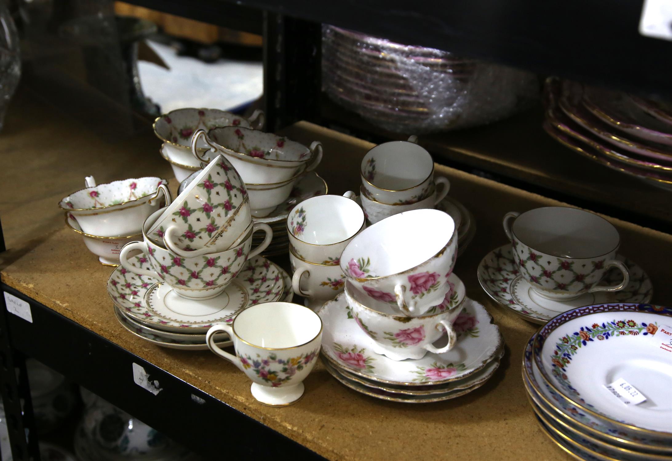 Spode Copelands part tea service, retailed by Townsend Galleries, Newcastle-on-Tyne, - Image 2 of 3