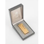 Cased gold plated Dunhill lighter